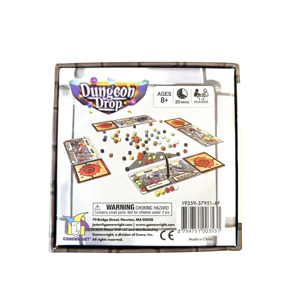 Dungeon Drop Complete Open Box Board Game By Game Right 2019 Phase Shift New‎